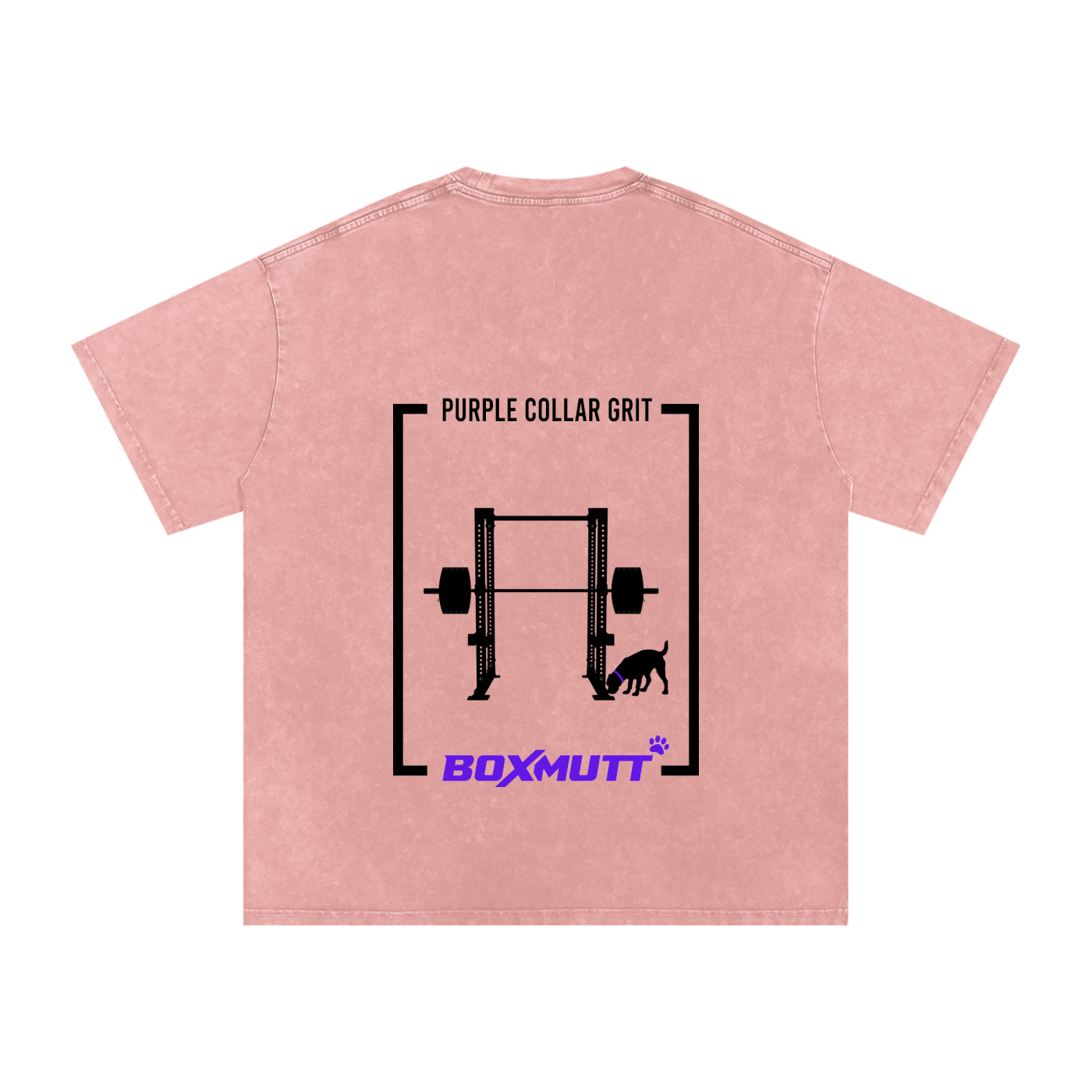 Heavyweight Oversized Gym T-Shirt UK | Snow Washed BOXMUTT Rig