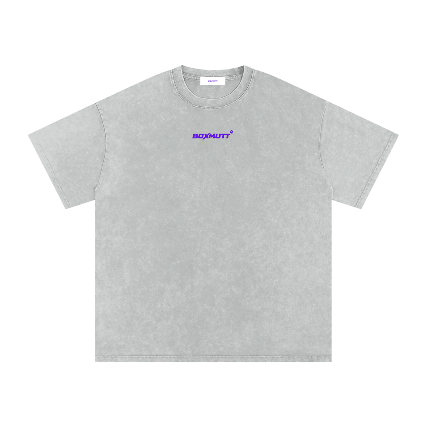 Heavyweight Oversized Gym T-Shirt UK | Snow Washed BOXMUTT Runners