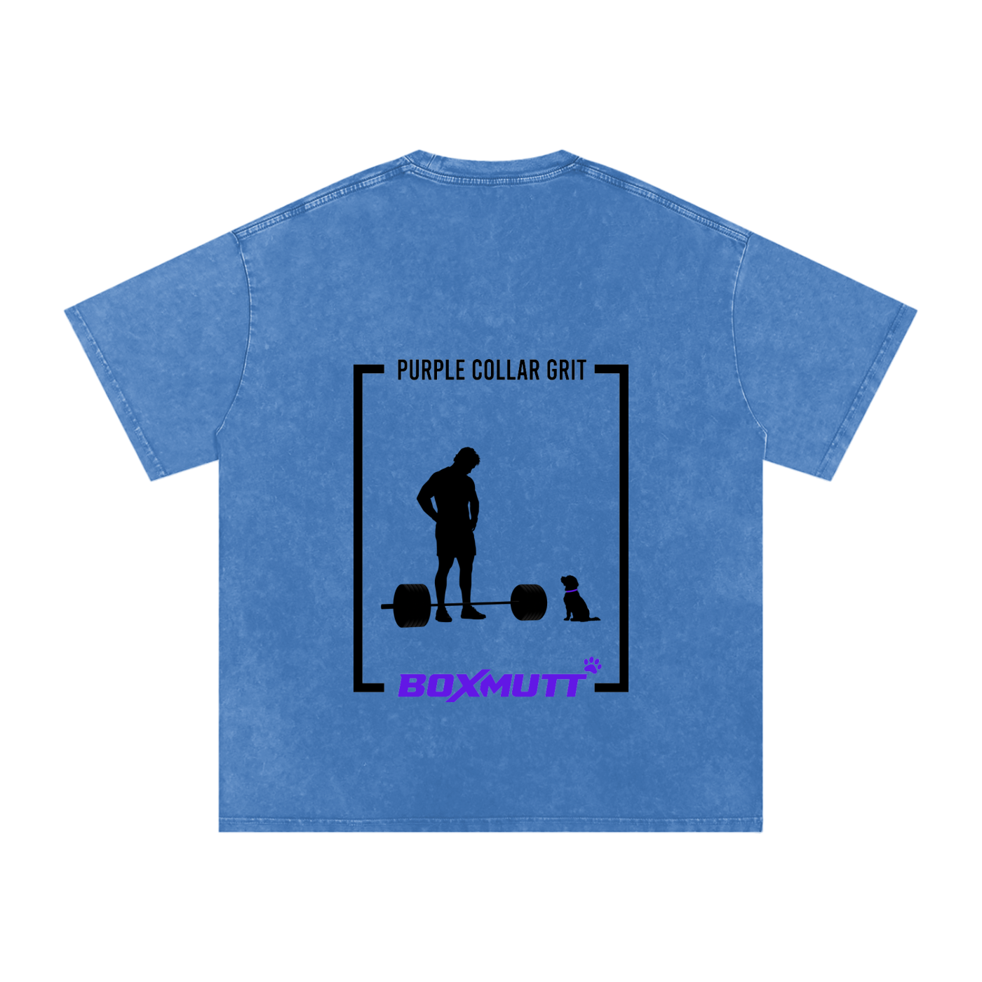 Heavyweight Oversized Gym T-Shirt UK | Snow Washed BOXMUTT Lifter
