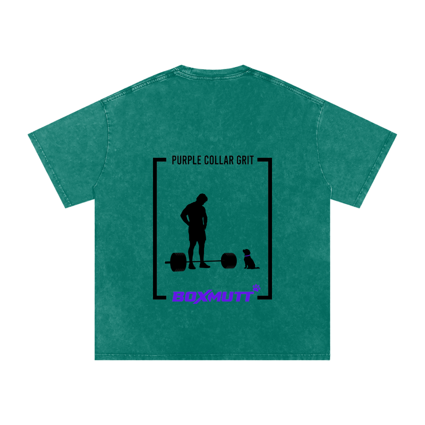 Heavyweight Oversized Gym T-Shirt UK | Snow Washed BOXMUTT Lifter