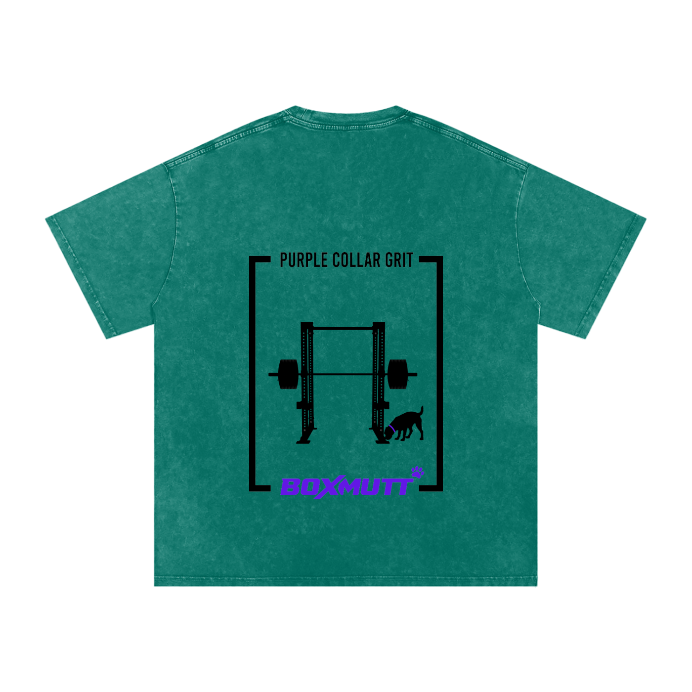 Heavyweight Oversized Gym T-Shirt UK | Snow Washed BOXMUTT Rig