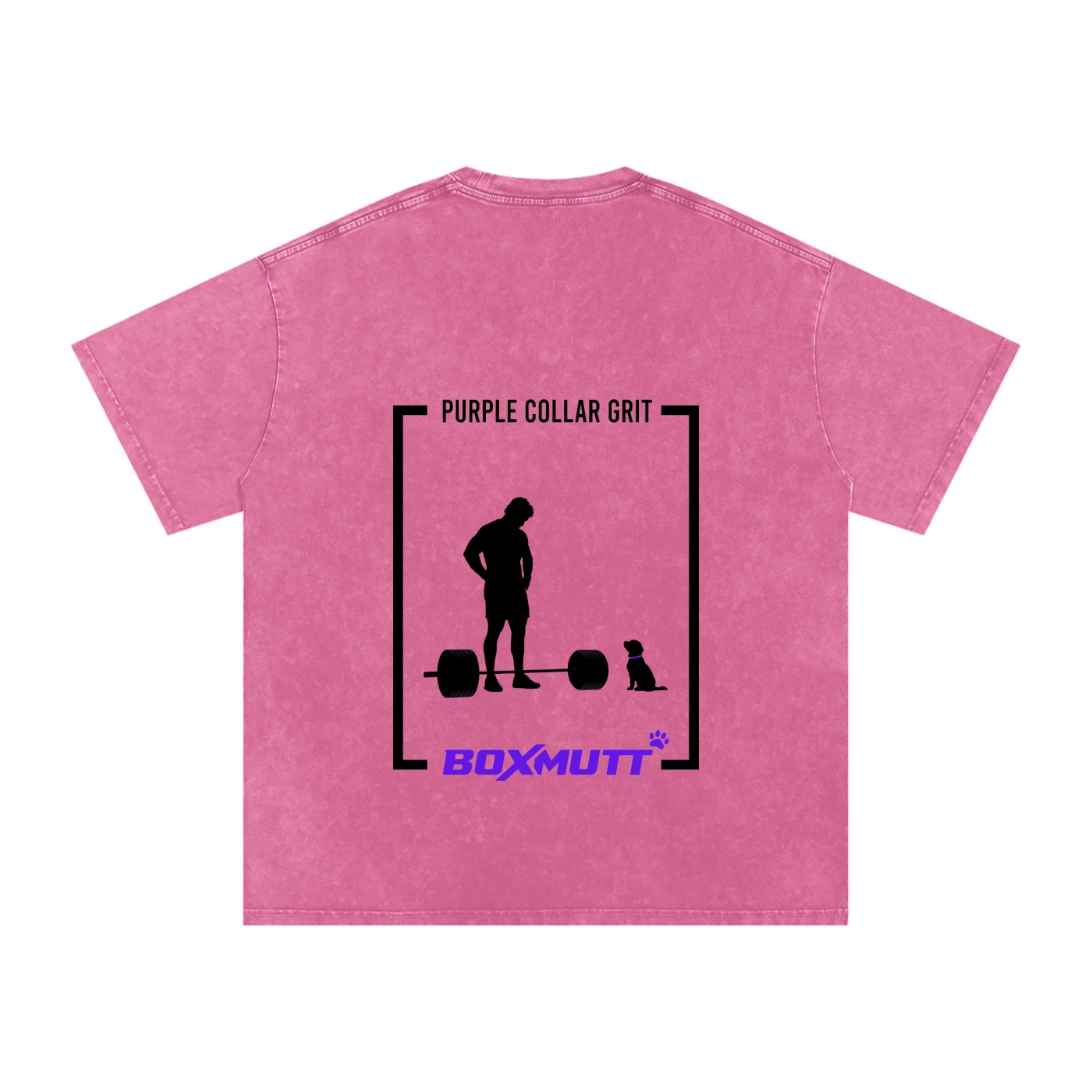 Heavyweight Oversized Gym T-Shirt UK | Snow Washed BOXMUTT Lifter