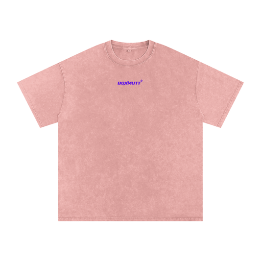 Heavyweight Oversized Gym T-Shirt UK | Snow Washed BOXMUTT Runners