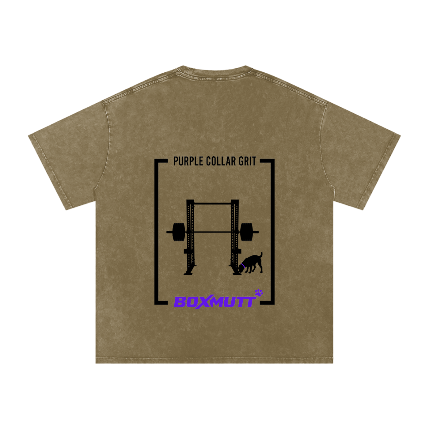 Heavyweight Oversized Gym T-Shirt UK | Snow Washed BOXMUTT Rig
