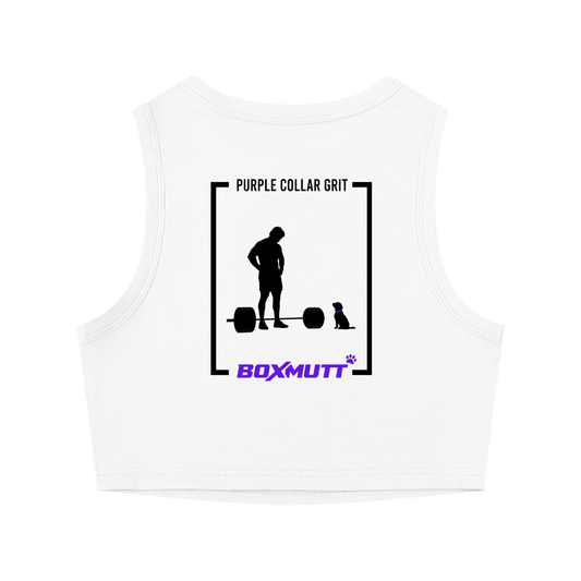 Women's Tight Crewneck Gym Crop Tank Top | BOXMUTT Lifter