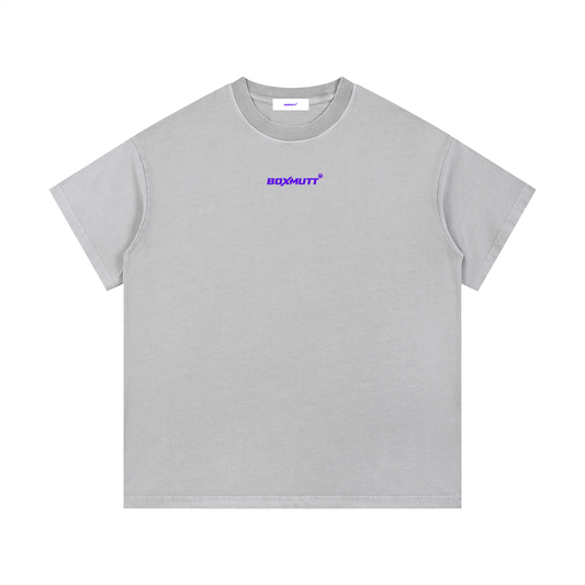 Vintage Wash Cotton T-Shirt | BOXMUTT No Shortcuts Swirl