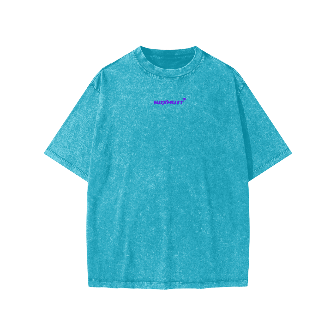 Kid's Heavyweight Oversized T-Shirt | Snow Washed BOXMUTT Sit Stay Play