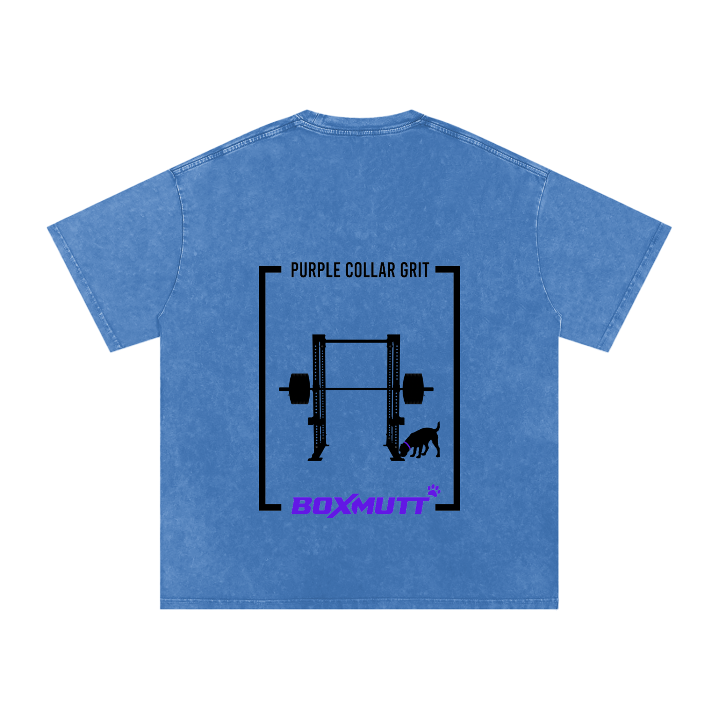 Heavyweight Oversized Gym T-Shirt UK | Snow Washed BOXMUTT Rig