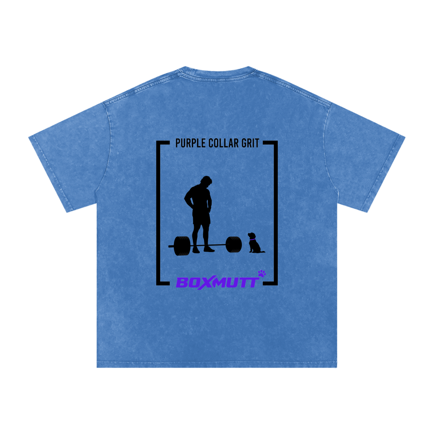 Heavyweight Oversized Gym T-Shirt UK | Snow Washed BOXMUTT Lifter