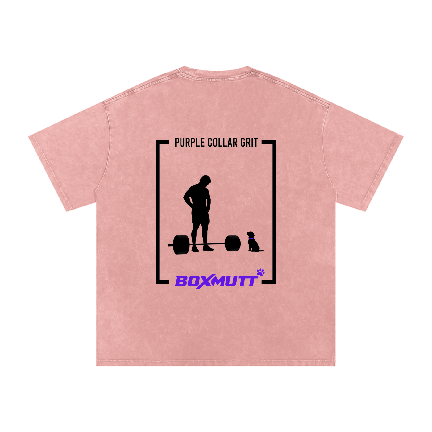 Heavyweight Oversized Gym T-Shirt UK | Snow Washed BOXMUTT Lifter