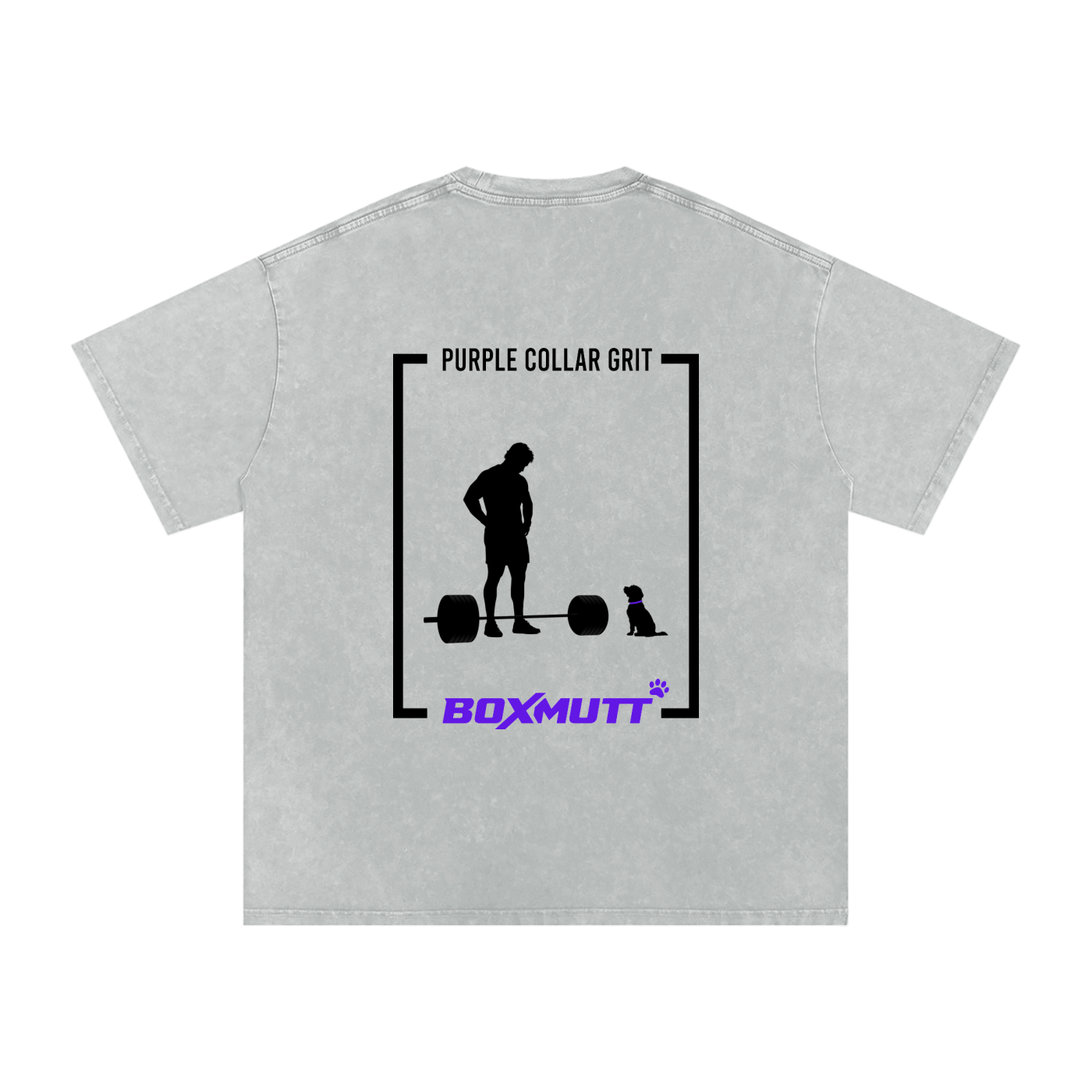Heavyweight Oversized Gym T-Shirt UK | Snow Washed BOXMUTT Lifter