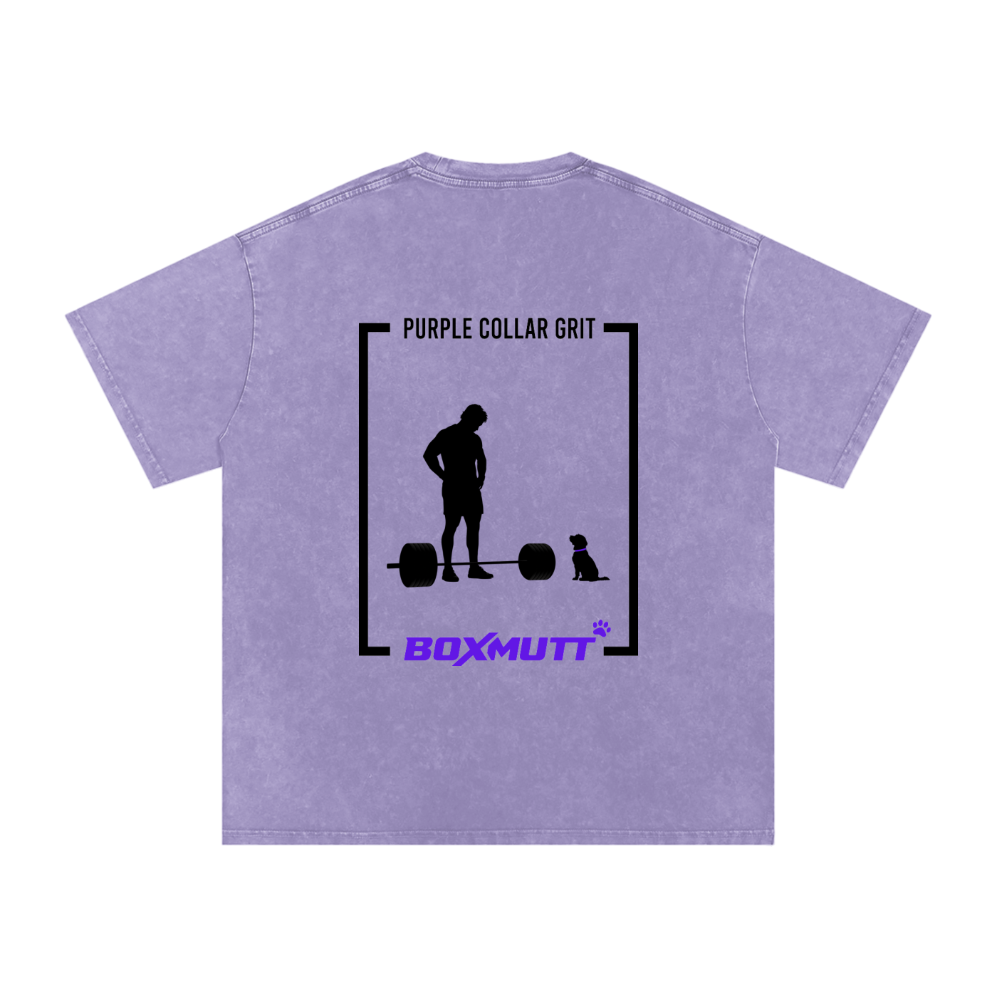Heavyweight Oversized Gym T-Shirt UK | Snow Washed BOXMUTT Lifter