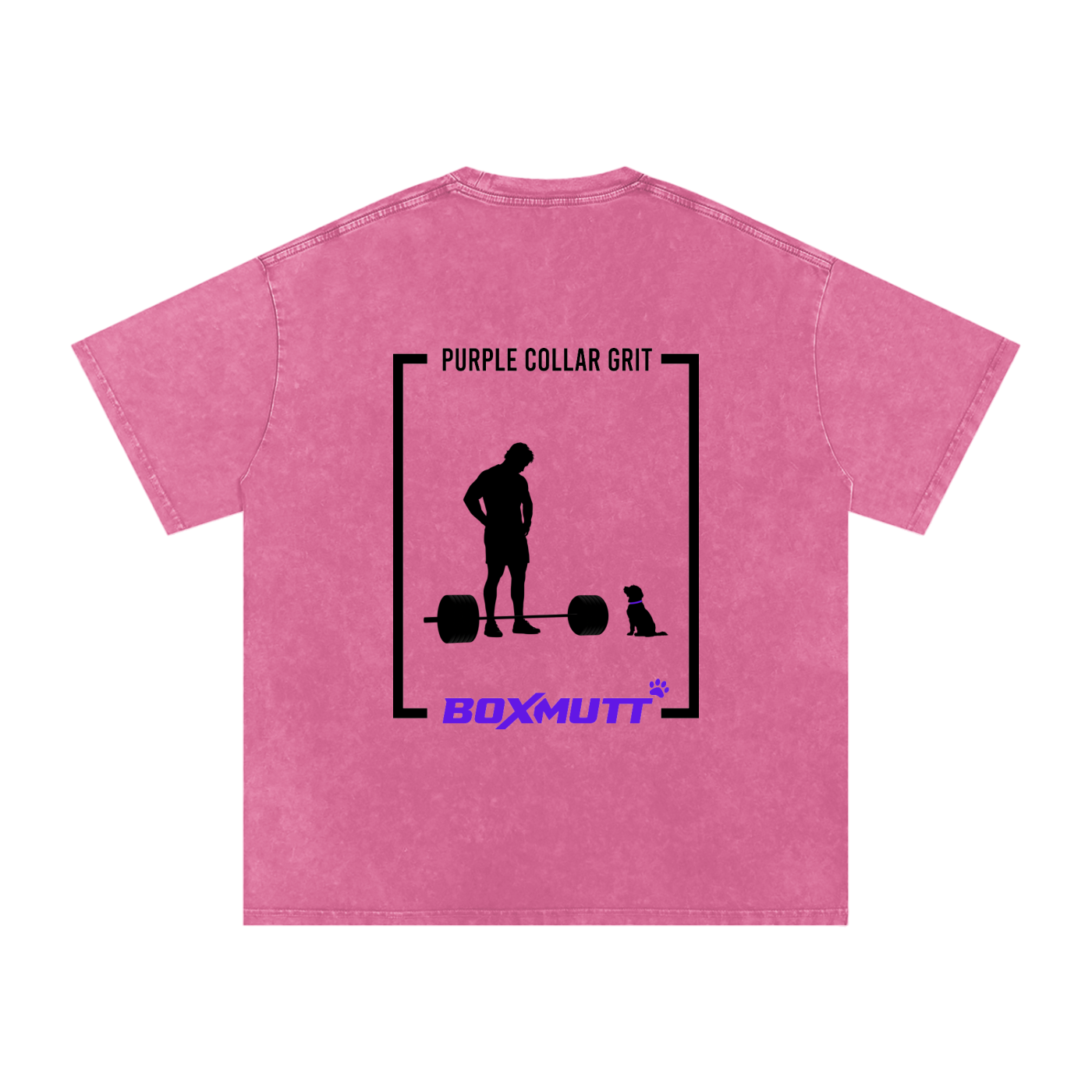 Heavyweight Oversized Gym T-Shirt UK | Snow Washed BOXMUTT Lifter