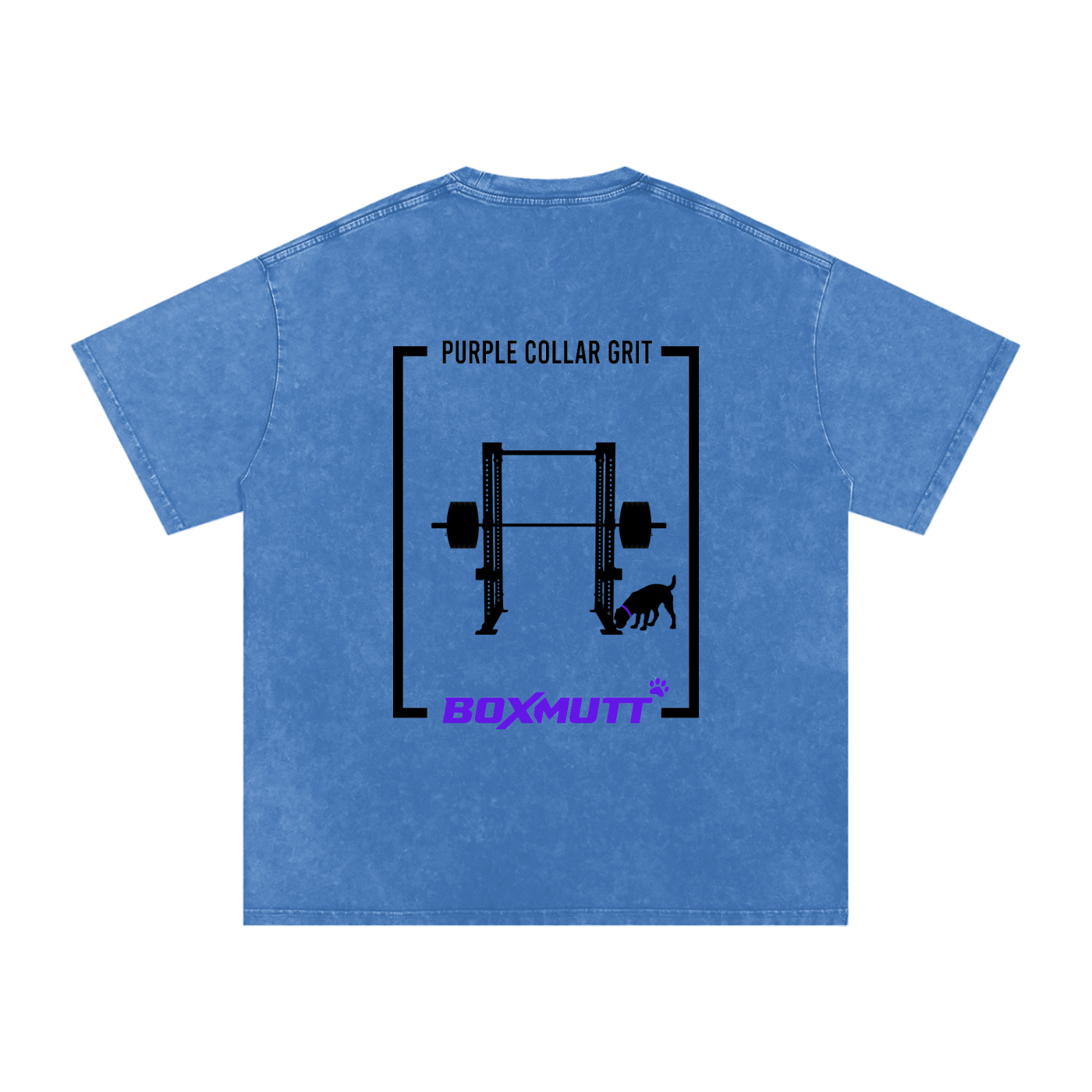 Heavyweight Oversized Gym T-Shirt UK | Snow Washed BOXMUTT Rig