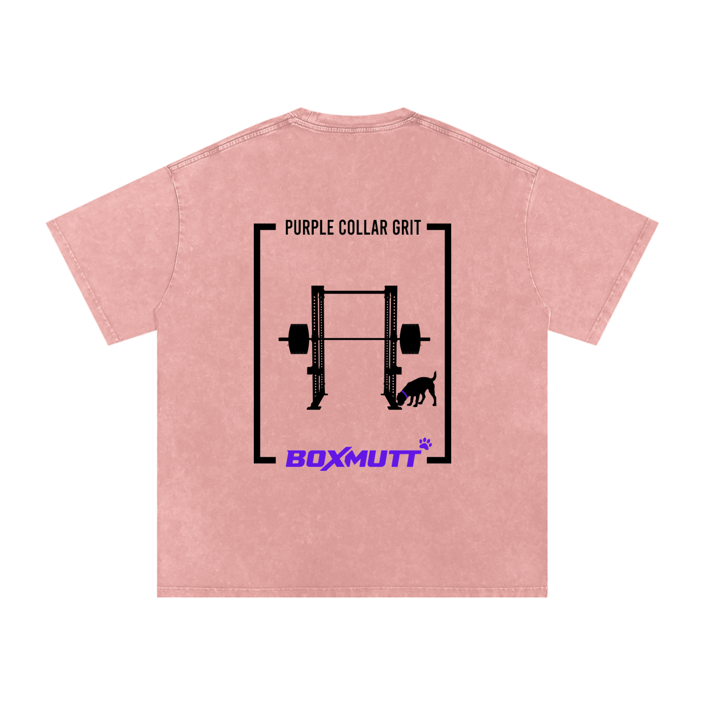 Heavyweight Oversized Gym T-Shirt UK | Snow Washed BOXMUTT Rig