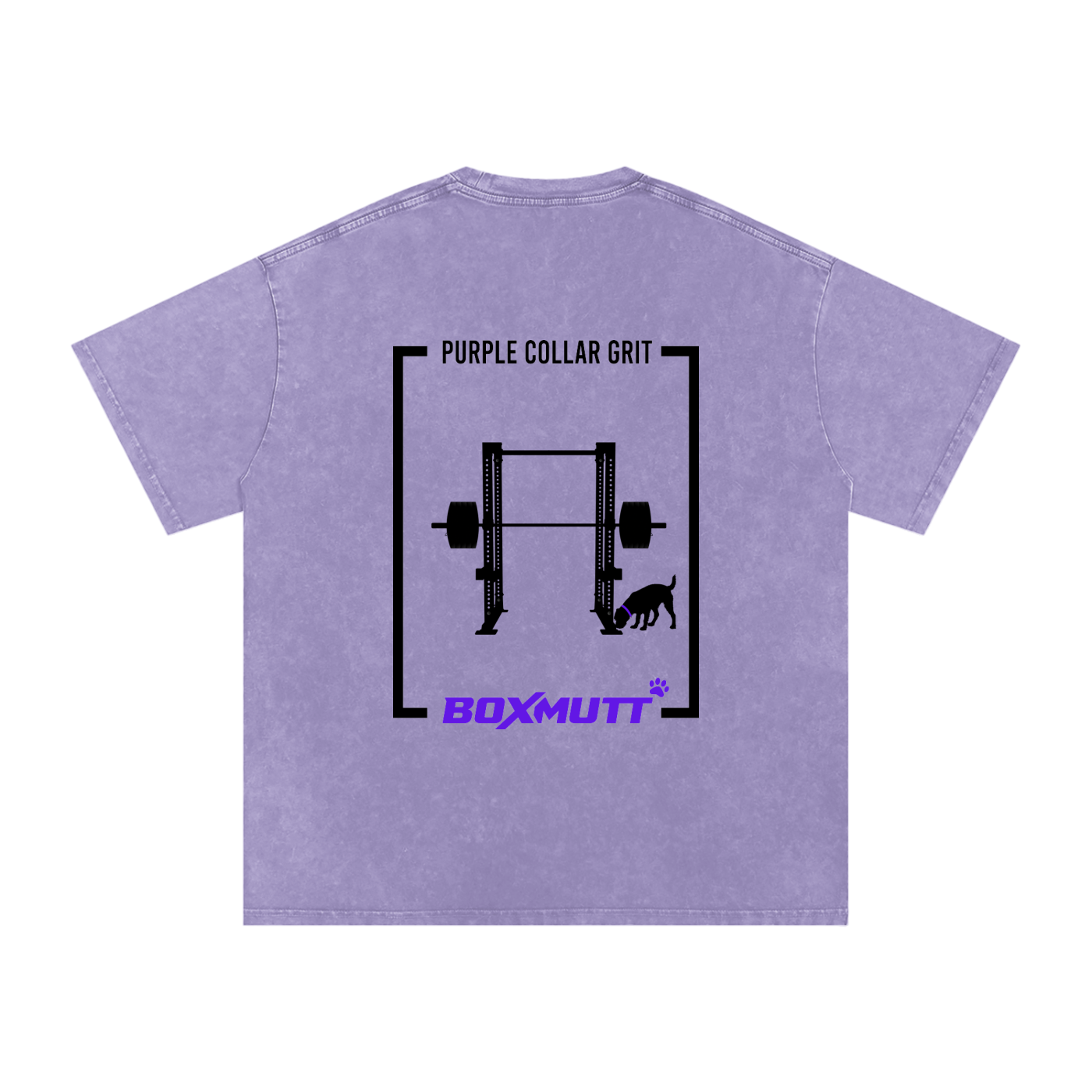Heavyweight Oversized Gym T-Shirt UK | Snow Washed BOXMUTT Rig