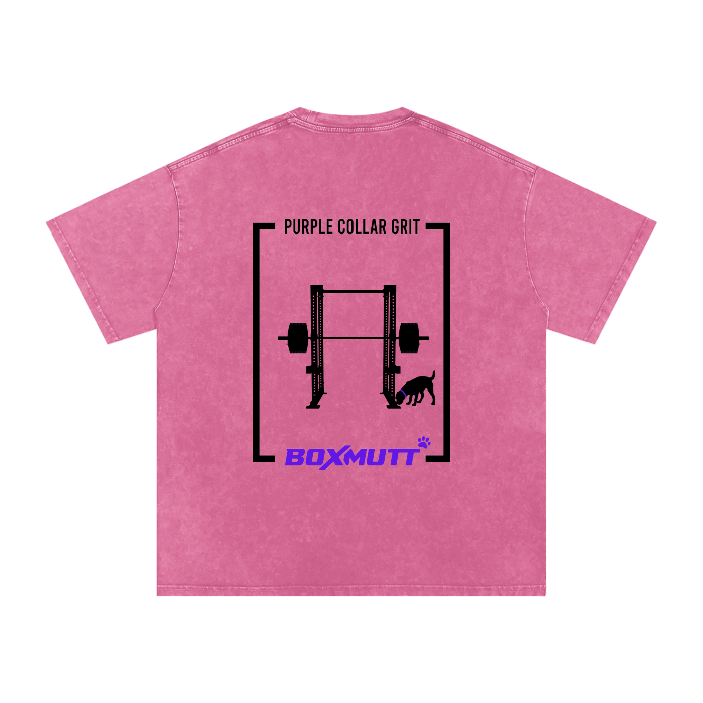 Heavyweight Oversized Gym T-Shirt UK | Snow Washed BOXMUTT Rig