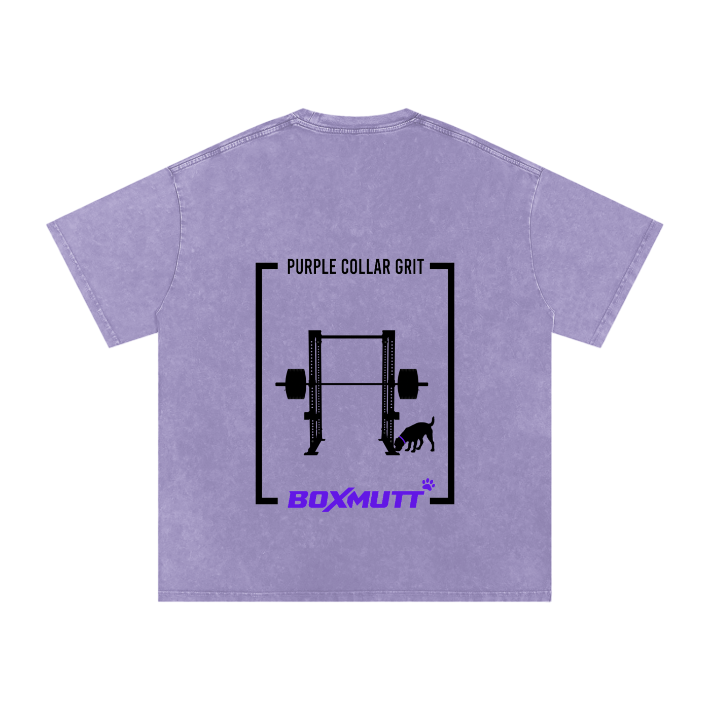 Heavyweight Oversized Gym T-Shirt UK | Snow Washed BOXMUTT Rig