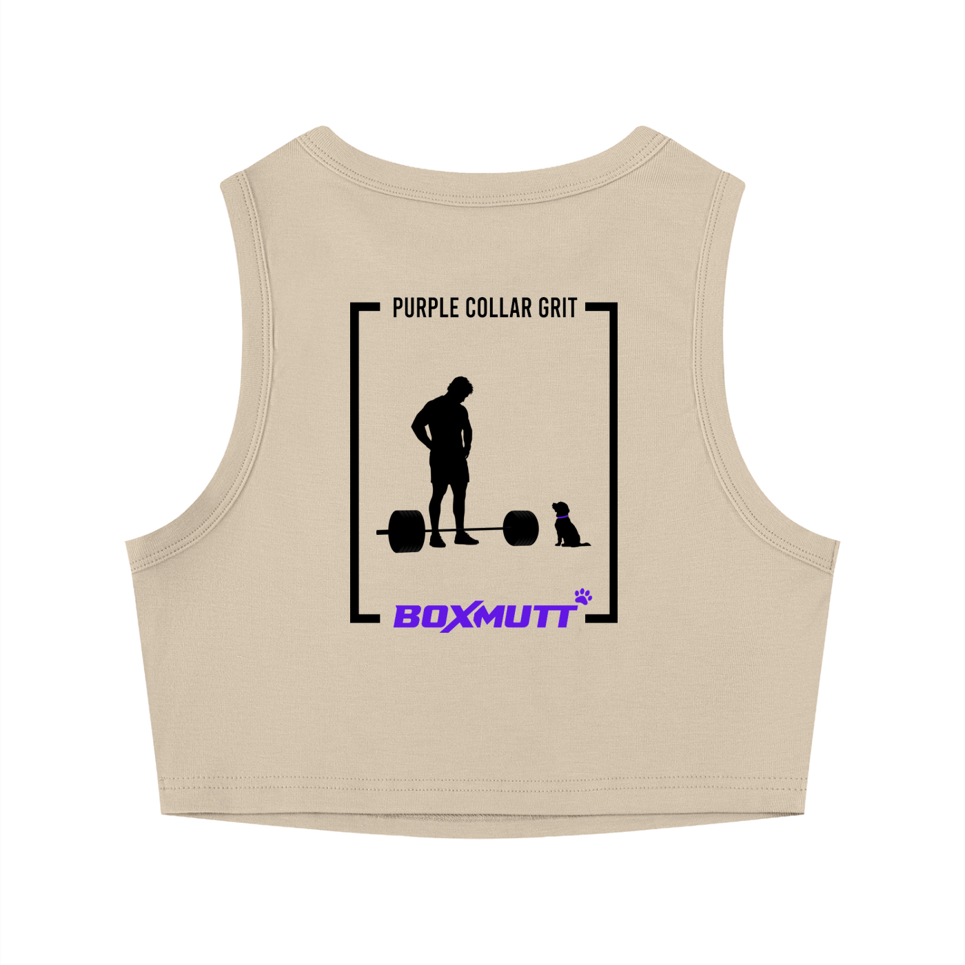 Women's Tight Crewneck Gym Crop Tank Top | BOXMUTT Lifter