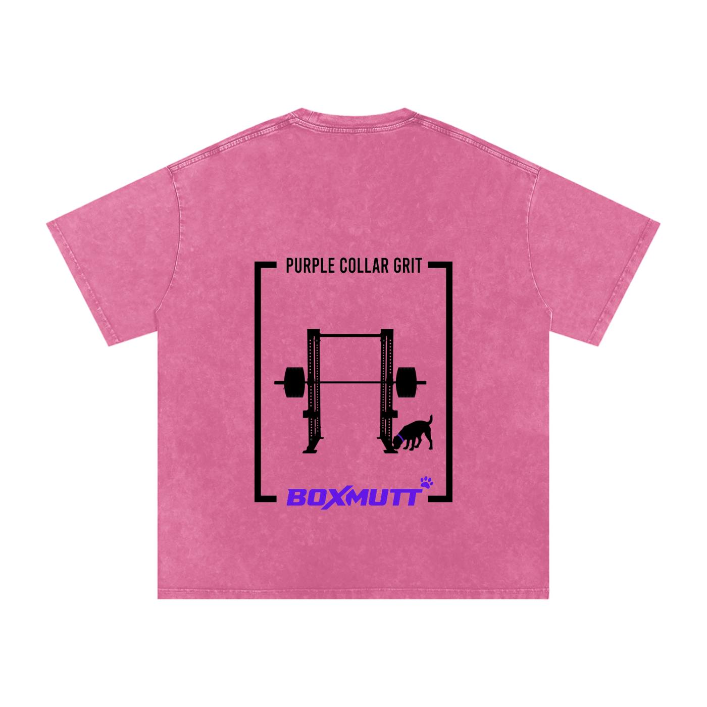 Heavyweight Oversized Gym T-Shirt UK | Snow Washed BOXMUTT Rig