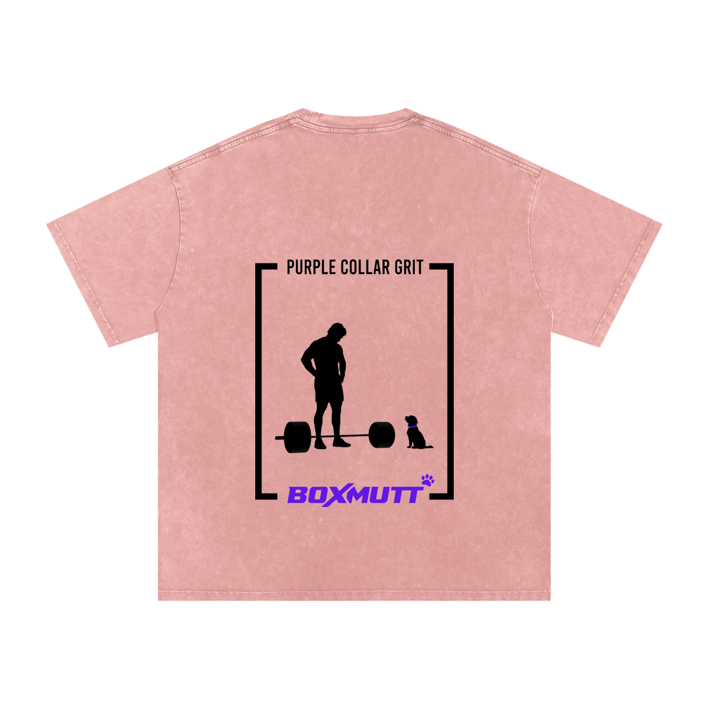 Heavyweight Oversized Gym T-Shirt UK | Snow Washed BOXMUTT Lifter