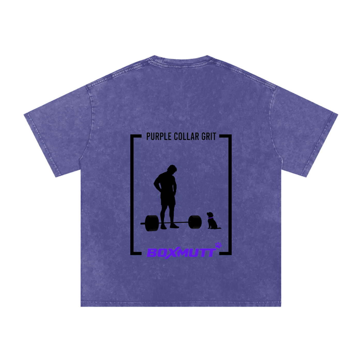 Heavyweight Oversized Gym T-Shirt UK | Snow Washed BOXMUTT Lifter